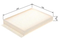Innenraumfilter Pollenfilter FÜR MERCEDES-BENZ - Bosch 1 987 435 058