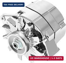 Alternator Chrome 1 Wire Self Exciting Street Rod for GM 305 350 BBC SBC  GDSMO