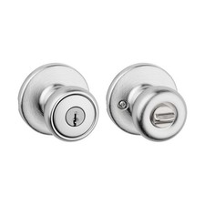 Kwikset Tylo Satin Chrome Keyed Entry Door Knob