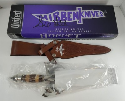 Hibben Custom Design Series Hornet Knife 1998 Edition UC985 w/ Leather Sheath