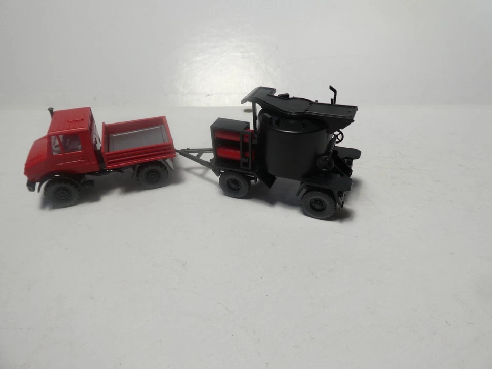 WIKING CAMION UNIMOG GOUDRONEUSE - éch 1/87 - Photo 3/4