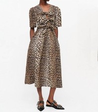 Ganni Tie Strap Midi Dress Size 40