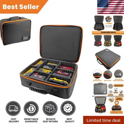 Rugged Extra Large Power Tool Carrying Bag with 8 Compartments for Easy Access