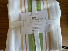 NWT Williams Sonoma Set 4 Yellow  & Green  Lo...