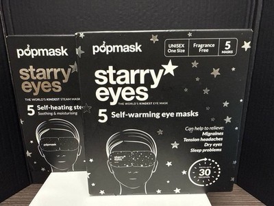 Popmask Starry Eyes 5 Self-Warming Eye Masks Fragrance Free Migraines Dry Eyes L