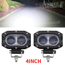2x 4Inch 20000LM LED Work Light Bar 12V Flood Beam Offroad Fog Driving ATV Truck
