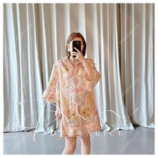 Zimmermann’s dress2025 Linen Buttonless Henley Print Shift Mini Dress