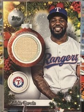 2025 TOPPS Holiday Baseball Player Relic Adolis Garcia #PR-AG - Game Used Bat