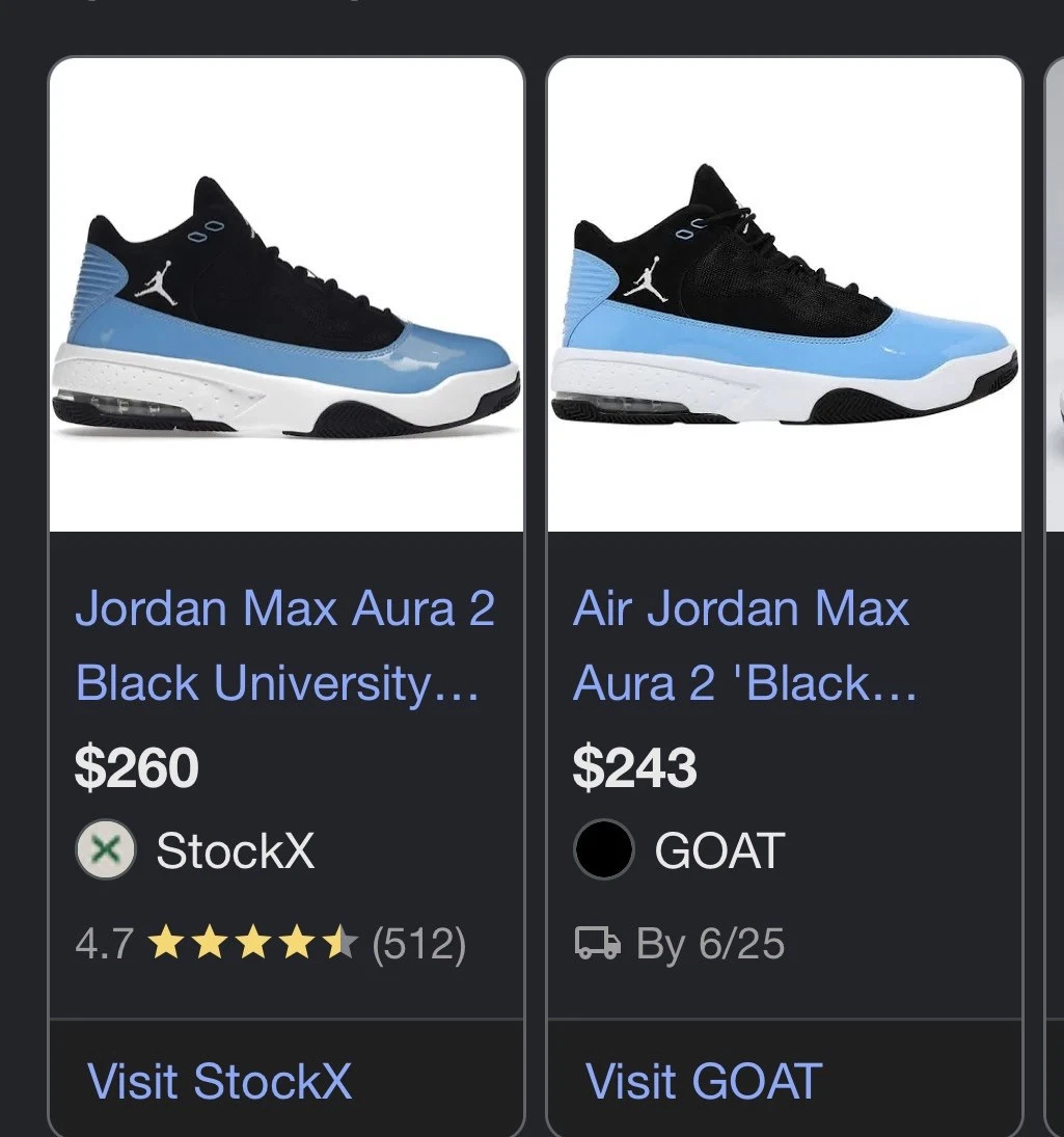 Jordan Max Aura 2 Black University Blue for Sale | Authenticity