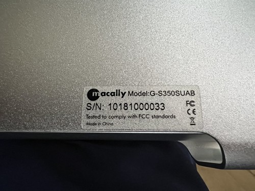 Macally G-S350SUAB Hi-Speed eSATA/FireWire/USB 2.0 Storage Enclosure NO HDD - Picture 9 of 9