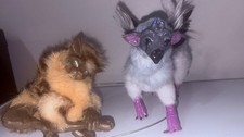 Pair Fantasy Art doll pet Handmade Whimsigoth...