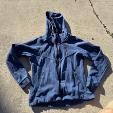 NIKE SPORTSWEAR TECH FLEECE HOODIE 842845-423 Women s Blue Size Medium Jacket