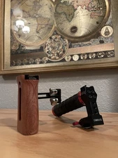 Small Rig Camera Cage Side Handle With Camvate Top Carry Handle