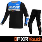 2026 FXR YOUTH Motocross Kit Combo BOYS FXR MX APEX BLUE MX Kit - All Sizes
