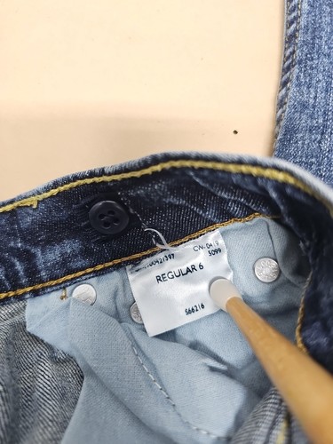 Levi's Boys Signature S67 Athletic Denim Medium Jeans Size 6 Reg - Picture 15 of 16
