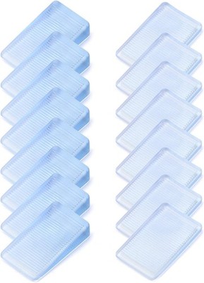 QWORK  16 x Möbelkeile, 2~5mm Höhe and 2~10mm Höhe Plastik Keil zum Ausgleichen 