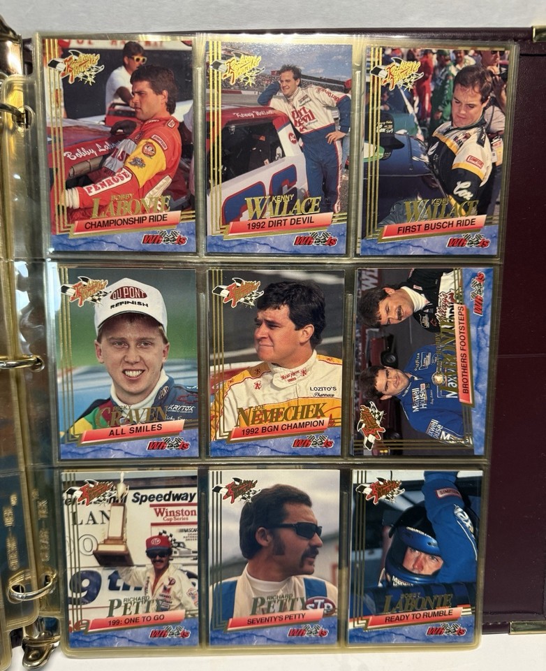 Sp7 Sign 1993 Wheels Rookie Thunder NASCAR Complete 100 Card Set PLUS SP1-SP7 W ...
