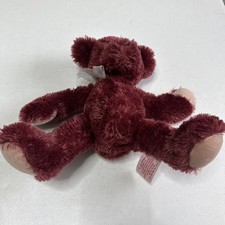 Teddy Bear Maroon Burgundy Plush Stuffed Animal Toy 1122 