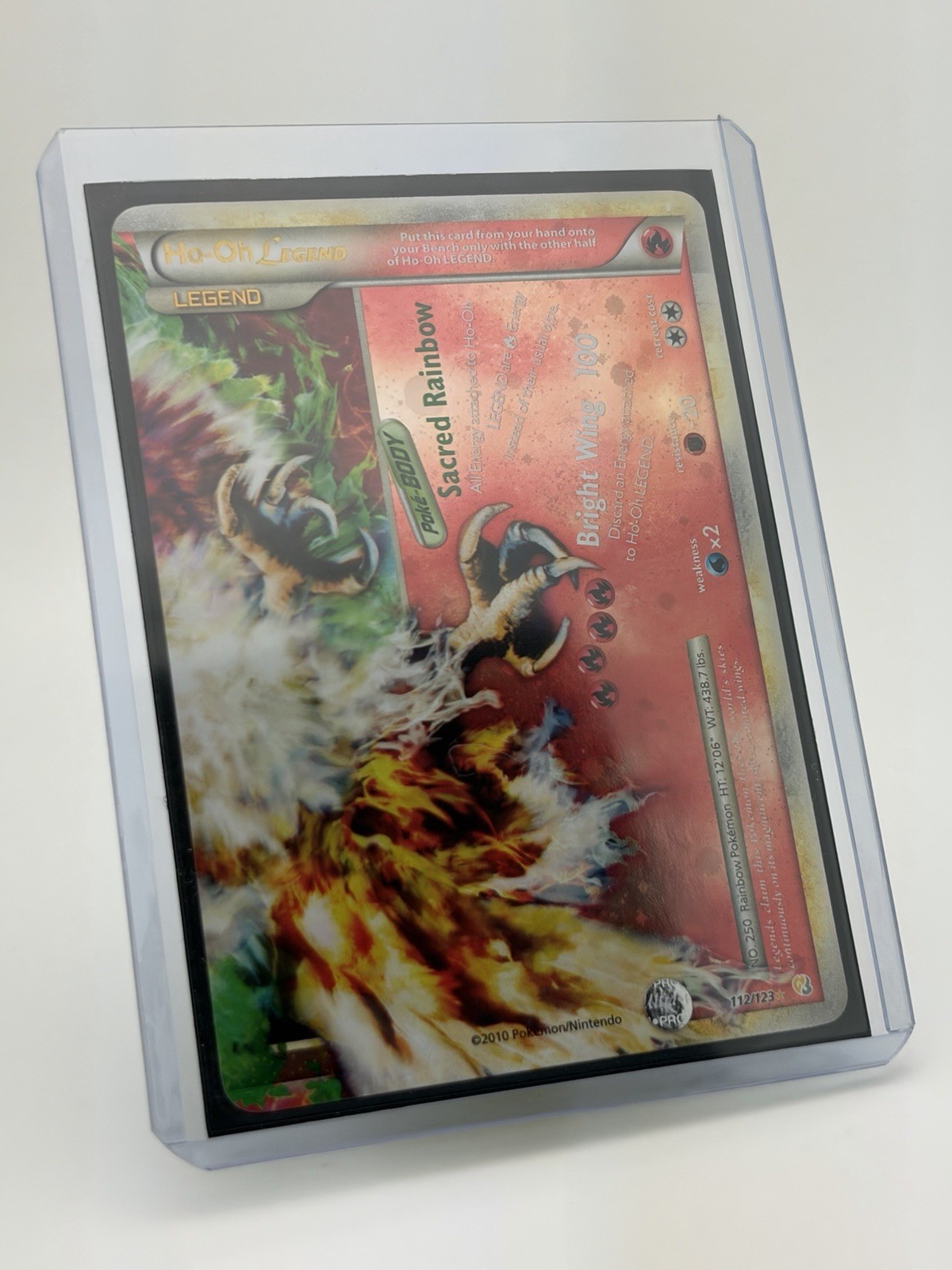 Pokémon TCG • Ho-Oh Legend (Bottom) • HeartGold SoulSilver 112/123 • NM Holo