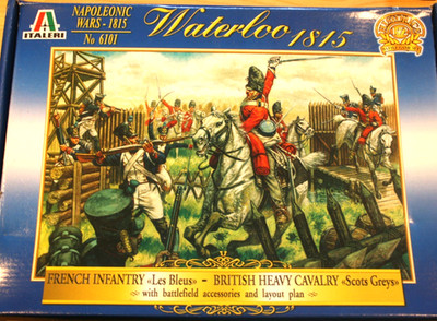ITALERI WATERLOO 1815 PLAYSET 1/72 LES BLEUS ROYAL SCOTS GREYS BATTLEFIELD LOT