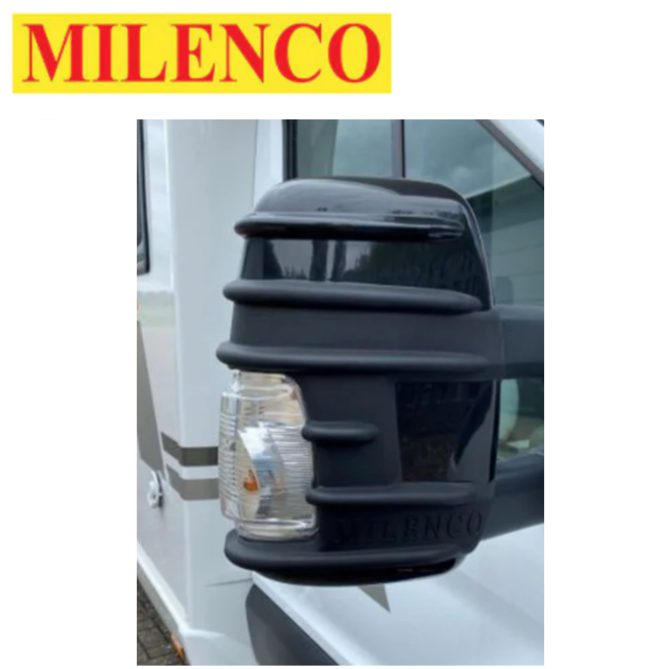 Milenco Ford Transit Mark 8 Mirror Protectors  Black Pair - 6866