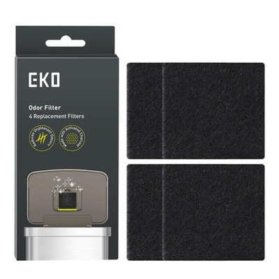 EKO Trash Can Odor Filter Refills for and Refill Pack, Black 