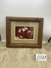 Signed Floral Print Framed Wall Art Home Deco...