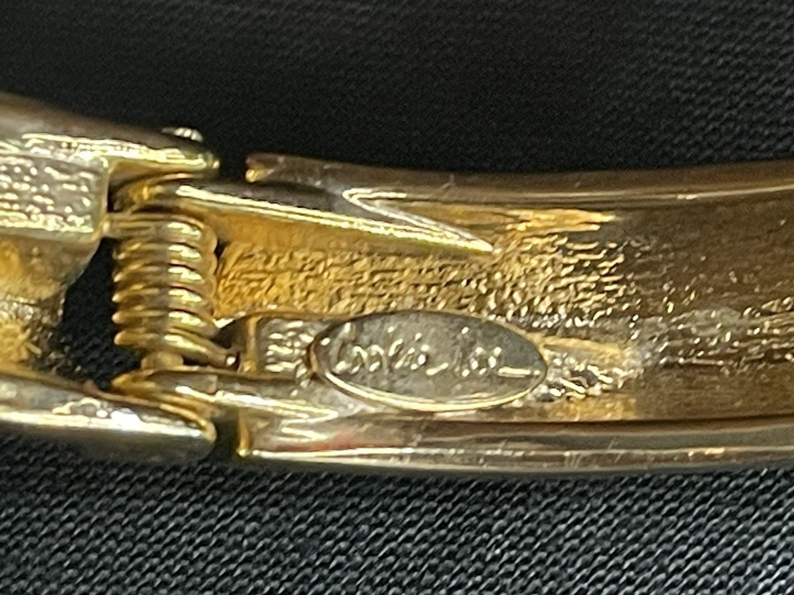 Cookie Lee Enamel Statement Bracelet Bangles Gold… - image 6