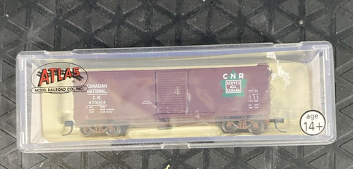 Coche de caja reconstruido de acero Atlas escala N 45826 USRA Canadian National CN 470004 | Condition: Used