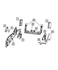 Genuine Mopar Seat Shield 1QA621DVAA