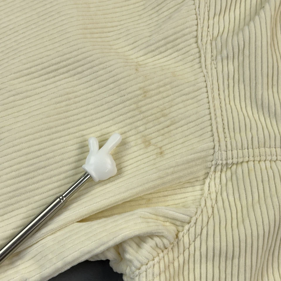 Conjunto de traje vintage Sean John para hombre 2XL 38 crema pana abotonada 2 piezas Y2K Foto 3 de 4