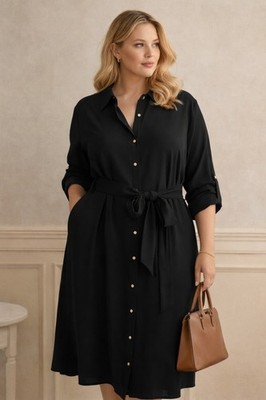 Lauren Ralph Lauren Fit And Flare Shirt Dress Black 16w | eBay Lauren Ralph Lauren Fit And Flare Shirt Dress Black 16w | eBay