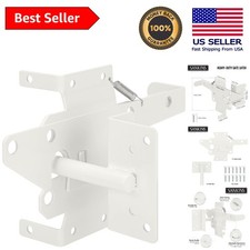 Self-Locking Gate Latch - Heavy Duty Automatic Lock for Fences  Gates