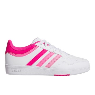 adidas Hoops 4.0 Lace Up  Womens Pink, White Sneakers Casual Shoes JQ5370