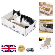 Cardboard Cat Scratcher Lounge - Eco-Friendly & Furniture Protector for All Cats