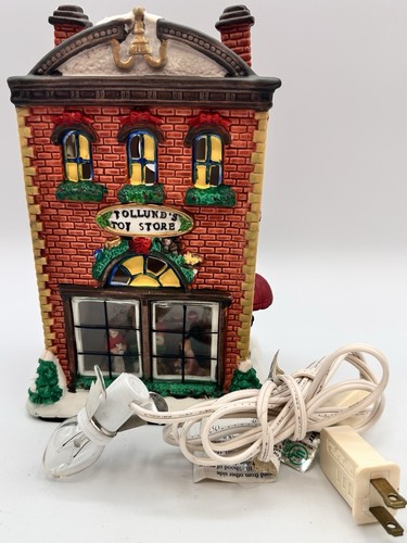 Santa's Workbench Interior View House Tollund's Toy Store Christmas Village - Picture 10 of 11