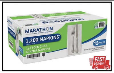 #ad #ad Marathon 2 Ply Dinner Napkin 17quot; x 15quot; White 100 pk. 12 pk. $41.87