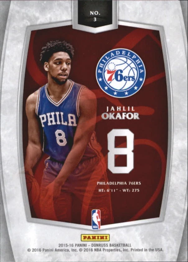 2015-16 Elite Franchise Futures #3 Jahlil Okafor - Image 2 of 2