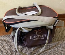 Borsa da toelettatura Huntley Equestrian Deluxe borsa da trasporto manico a spalla nuova con etichette!