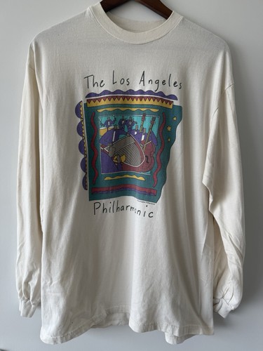 VINTAGE 90s Los Angeles Philharmonic Orchestra Long Sleeve Art T-Shirt
