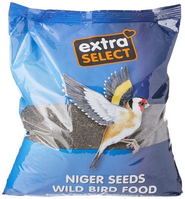 Extra Select Nigersamen Wildvogelfutter 2 kg - High Energy 2 kg (1er Pack) 