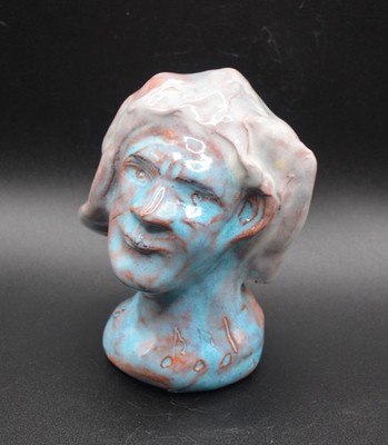 ''Brahms 1. Composers.''- Expensive Original Clay Sculpture. Hand made & glazed.