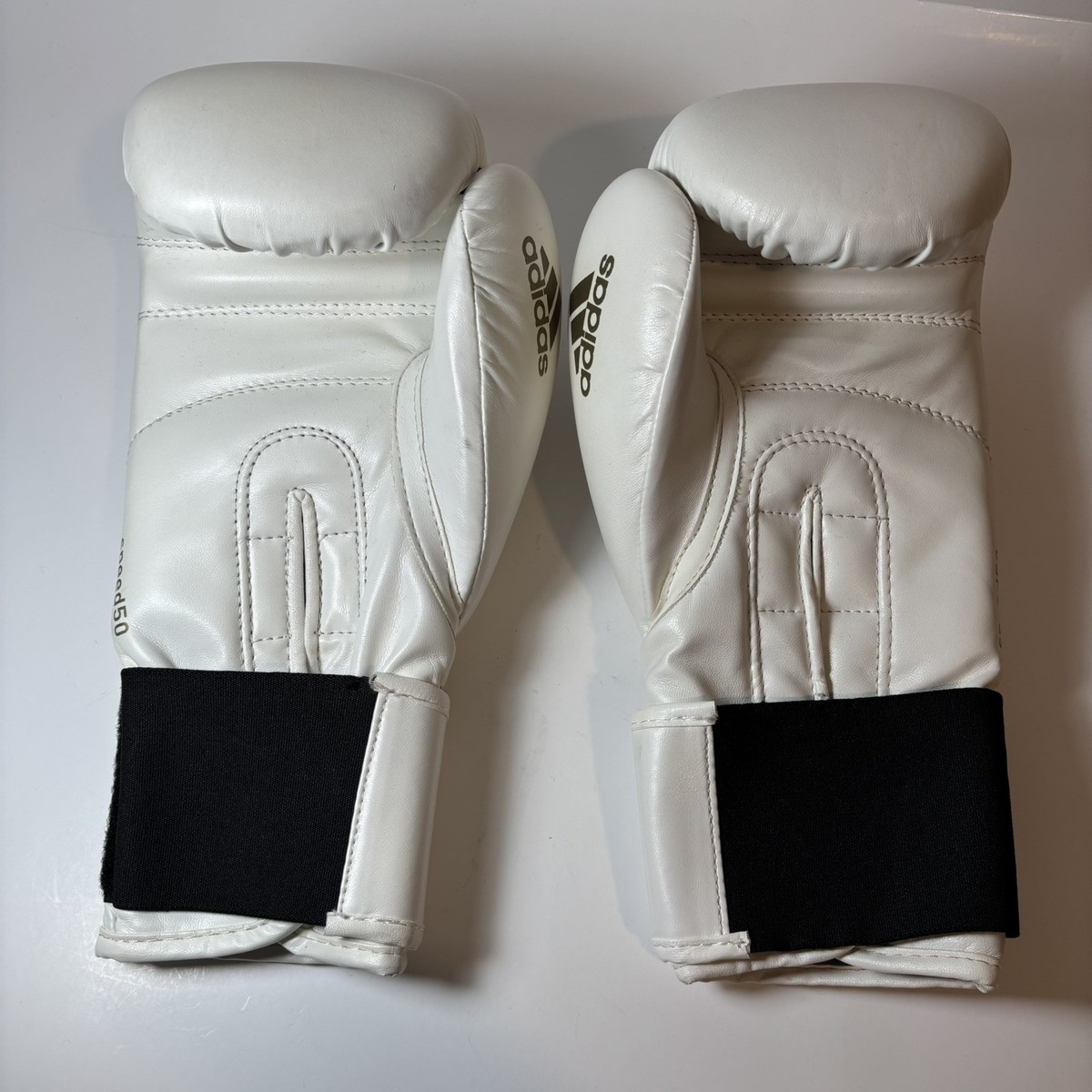 Adidas Speed 50 Boxing Gloves White Gold 10oz Sparring | eBay