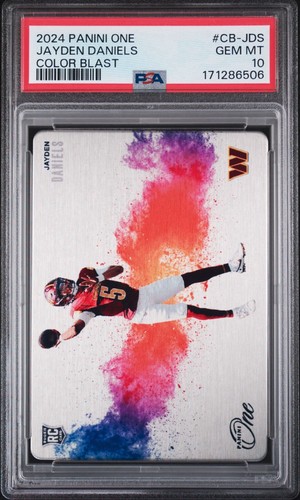 Jayden Daniels #2 2024 Panini One Color Blast card