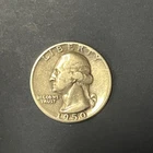Washington Silver Quarter US 25C - 90% Silver 1950 D