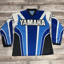 Yamaha Jersey Size Large Blue Vintage Motocross Gear Too Activewear