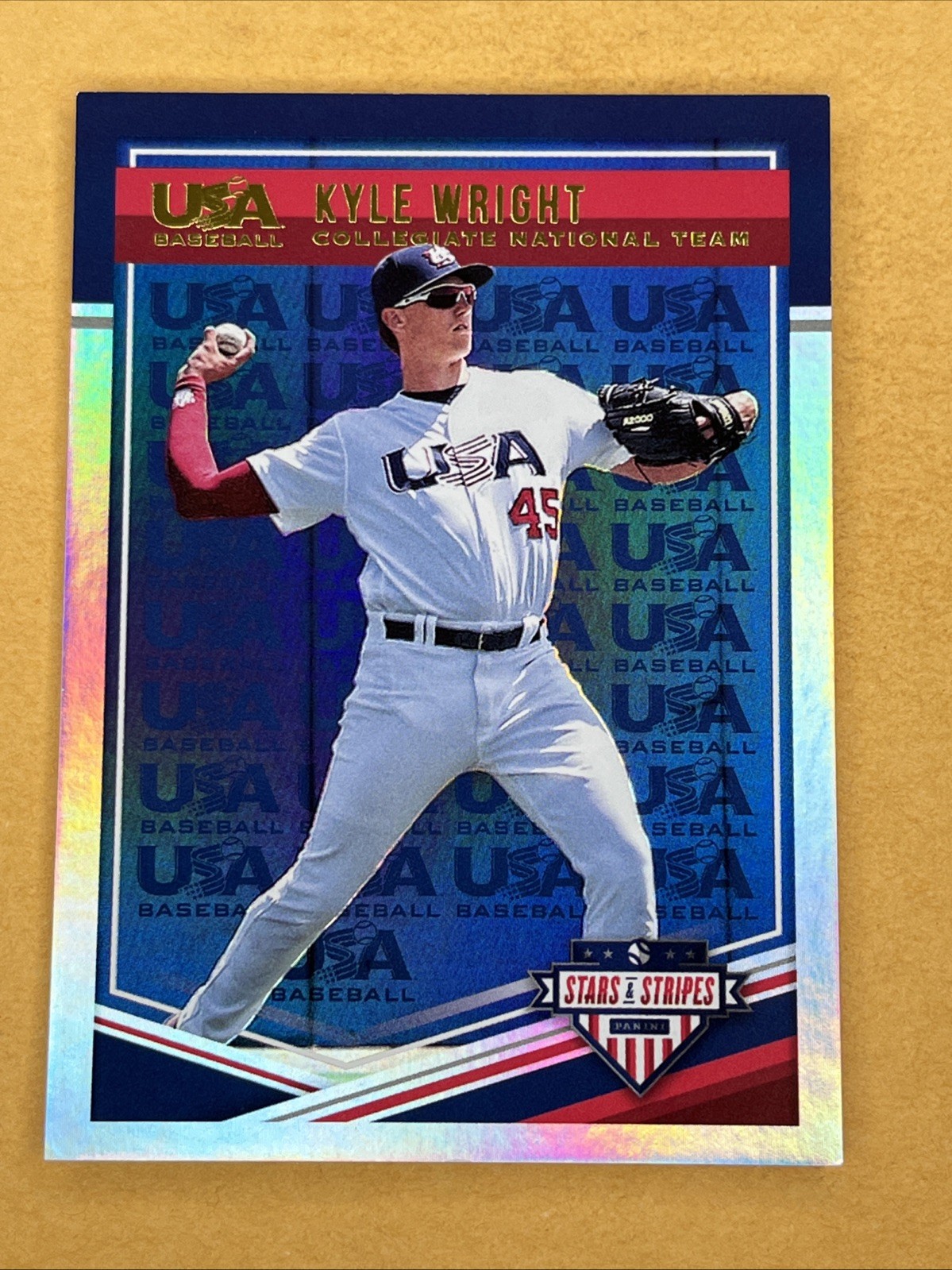 2018 USA Baseball Stars & Stripes #72 Kyle Wright Refractor USA 25/25