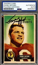Frank Gifford Cards, Rookie Cards and Autographed Memorabilia Guide 35