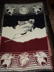 Coca-Cola Roll Up Travel Blanket Throw by Hitwear ...