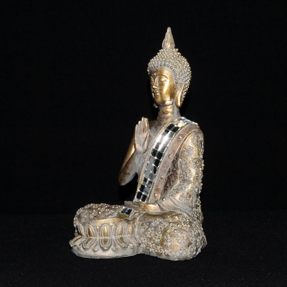 Thumbnail - Thai Buddha Deko Figur Teelichthalter Buddhismus Feng Shui Innere